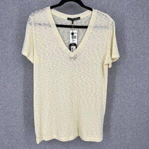 rag & bone Cream Short Sleeve Tee